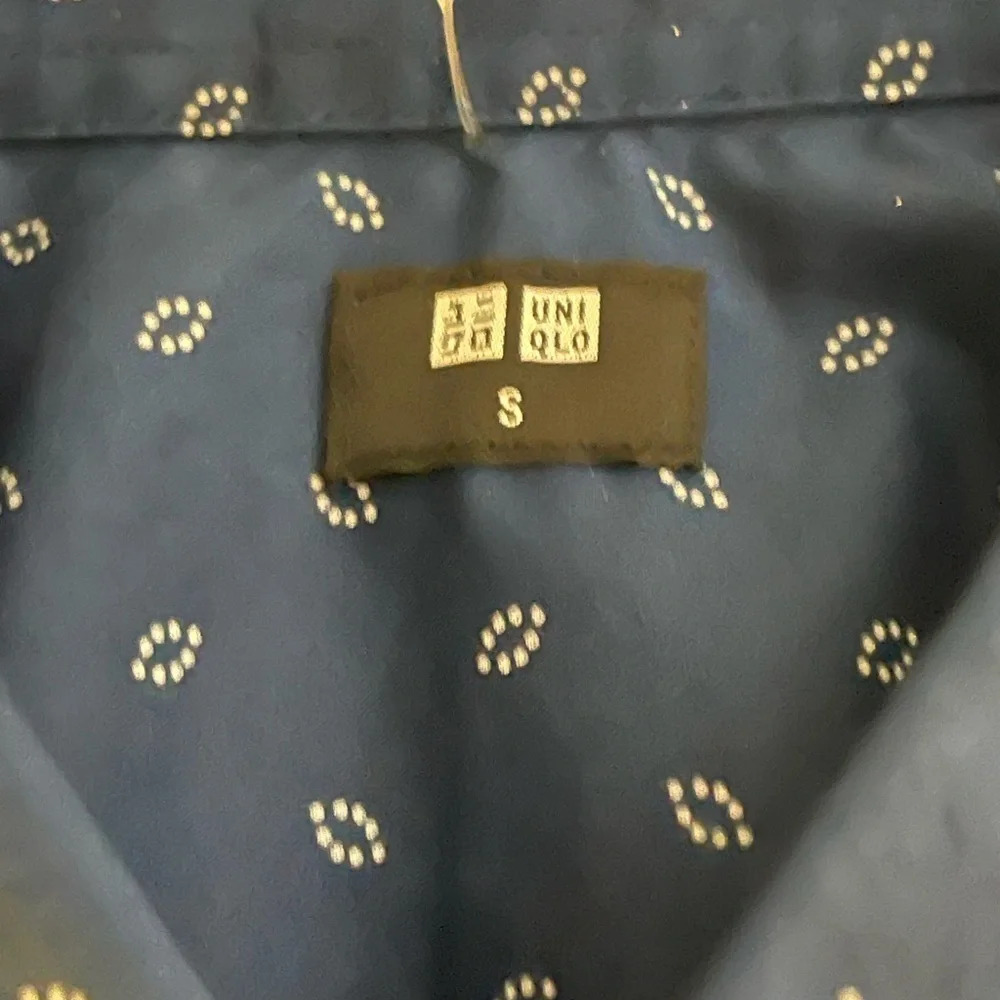 Uniqlo Extra Fine Cotton Short Sleeve Shirt, 68 Blue, Size Small, NWT - Picture 7 of 10